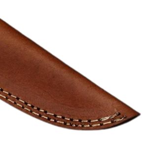 Couteau de chasse à lame fixe en acier Damas, pointe traînante, manche en bois, longueur totale 30 cm, pour le camping en extérieur et la préparation des gibiers - Product Image 3