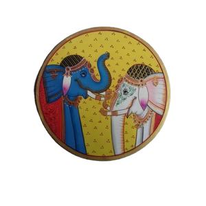 Plaque murale en bois Art Déco traditionnelle pour la décoration intérieure, les occasions de Bar Mitzvah, Diwali, mariage, anniversaire, Pâques - Product Image 1