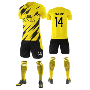 Conjunto de Uniforme de Entrenamiento de Fútbol Juvenil, Camiseta, Pantalones Cortos, Calcetines, Bolsa, Kit de Sublimación Transpirable - Product Image 2