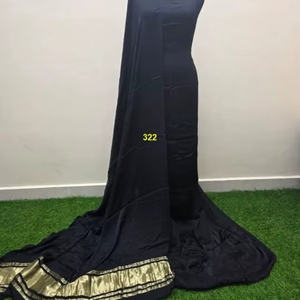 Sari en soie pure indienne pour les occasions de fête et de mariage - Product Image 1
