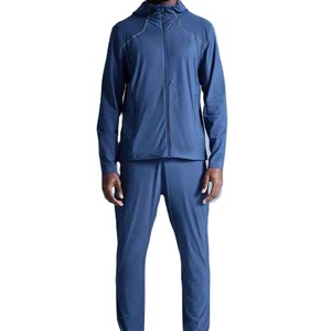Custom Logo Men 2 Piece Windbreaker Tracksuit Jogging Training Sportswear Set Windproof <b>Jacket</b> And Pants Active Outdoor <b>Running</b> - Product Image 1