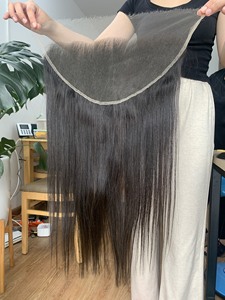 ขายส่งกระดูกตรงวิกผมมนุษย์, 13x4 ปมฟอกขาว Hd วิกผมลูกไม้ด้านหน้าผมมนุษย์, วิกผมมนุษย์สําหรับผู้หญิงสีดํา - Product Image 3