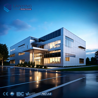 Edificio de Oficinas con Estructura de Acero Premium, Ecológico, Ahorro de Energía, Estructura Sólida Resistente a Terremotos, Fácil Instalación, Moderno
