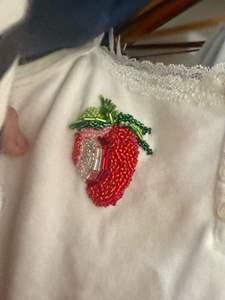 Camiseta sin mangas acanalada bordada para niños, diseño floral, de algodón, ropa de verano hecha a mano - Product Image 6