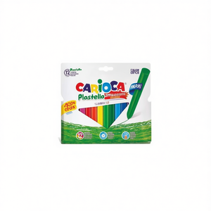 Pastelli a Cera Triangolari Jumbo Carioca 12 Colori per Disegno Artistico Bambini - Product Image 2