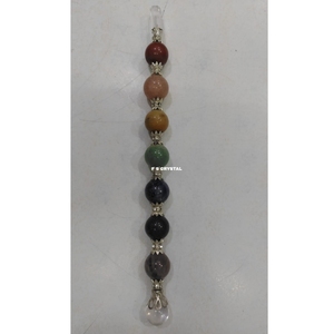 High Quality Natural 7 Chakra Crystal Healing Wand Handmade Gemstone <b>Ball</b> <b>Stick</b> Meditation Reiki Home Decor Real Touch F S - Product Image 1