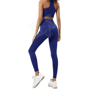 Conjunto de yoga con tela elástica y ajuste cómodo para entrenamiento y ejercicio, perfecto para entrenamiento en el gimnasio y actividades al aire libre. - Product Image 5