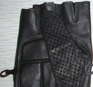 Gants de cycliste en cuir de chèvre de haute qualité, nouveau style, demi-doigts, respirants, été, fermeture Twist Lock, unisexe, Keven Impex KI-1653 - Product Image 4
