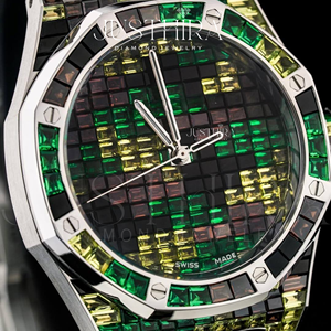 นาฬิกาเพชรหรูหราหลากสีสำหรับผู้ชาย นาฬิกาเพชรหลากสีสำหรับผู้ชายหรือผู้หญิง สไตล์ฮิปฮอปทันสมัย - Product Image 5