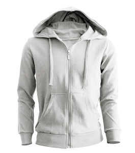 Mens Full Zip <b>Hoodie</b> <b>Plain</b> Fleece Hooded Sweatshirt with Kangaroo Pockets - Product Image 4