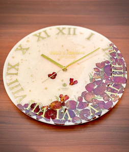 Luxury Resin Epoxy Decorative Wall <b>Clock</b> Handmade Wooden <b>Art</b> <b>Clock</b> with Silent Movement for Contemporary Home Decoration - Product Image 1