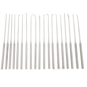 Ensemble de micro-dissecteurs en acier inoxydable réutilisables, kit d'instruments chirurgicaux pour microchirurgie de précision, neurochirurgie, chirurgie cérébrale - Product Image 1