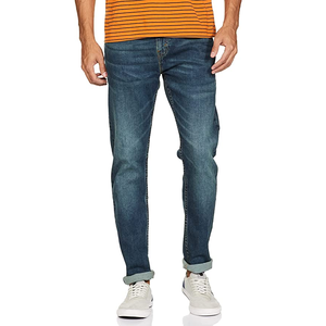 Custom Designed Men's High <b>Waist</b> Denim <b>Jeans</b> Pants Export Oriented Slim Fit Zipper Fly Casual Stretch Style at Cheap Price - Product Image 2