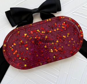 Bandeja de Servicio Decorativa de Resina Móvil de Lujo, Hecha a Mano, de Calidad Premium, Tradebyd - Product Image 1