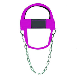 Harnais de musculation professionnel pour le cou avec sangle en nylon durable et chaîne en acier robuste pour la musculation et l'haltérophilie - Product Image 4