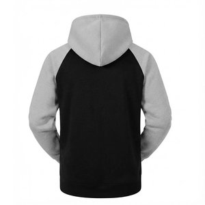 Custom Men's Color Blocking Hooded Tracksuit <b>Set</b> Black Gray <b>Knitted</b> Casual Autumn Wear Activewear Jogger Pants Sweatshirt Outfit - Product Image 4