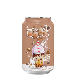 Té de Burbujas Boba de Marca Privada con Tapioca y Perlas Negras, Certificado HALAL, Lata de Aluminio, 8 Brix, Bajo Precio, 18 Meses de Vida Útil - Product Image 2