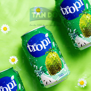 TROPI Tan Do Beverage 330ml Vietnam Soursop Watermelon Infused Flavored Puree 100% Pure HALAL HACCP Certified Low-Fat OEM - Product Image 1