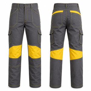 FR <b>Pants</b> for Men Double Front Flame Resistant <b>Cargo</b> 10 Multi Pockets Elastic Waist <b>Work</b> <b>Pants</b> Flame Retardant Heavy Duty - Product Image 1