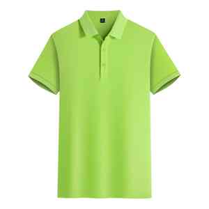 Camiseta Polo Casual para Hombre, Nueva, Venta al por Mayor, Estilo Informal, Cuello en V, con Botones, Combinación de Colores, Tops para Hombre - Product Image 3