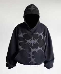 Hot Sell Regular Fit Autumn Unisex Lined Knitted Heavyweight Fleece Eco-Friendly Hoodie Custom Logo Embossed 3D Embroidery - Product Image 1