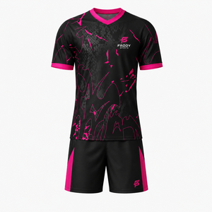 Ensemble de maillots de football personnalisés par sublimation, respirant, à séchage rapide, uniforme de football, vêtements d'entraînement, pour hommes, enfants, équipes sportives, kit de football - Product Image 1