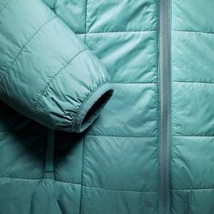 High Quality Women's Knitted Lightweight Puffer Hooded Jacket Winter Bomber <b>Coat</b> <b>Zipper</b> Button Breathable Autumn Casual - Product Image 4