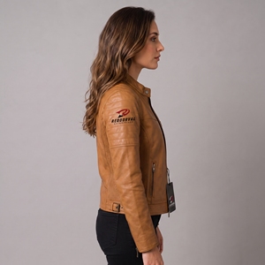 Chaqueta de Cuero Clásica para Mujer con Textura Suave, Forro Cálido, Cierre Duradero y Ajuste Cómodo para la Moda Casual de Invierno - Product Image 5