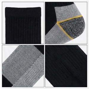 North Approach Crew <b>Socks</b> <b>Black</b> Gold Logo Hiking Outdoor Breathable Adults Autumn - Product Image 4