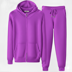 Ensemble de survêtement d'hiver décontracté pour hommes, délavé à l'acide, respirant et écologique – Pantalon de survêtement et sweat à capuche - Product Image 6