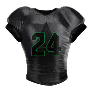 Maillot de football américain personnalisé pour homme à manches courtes, marque privée pour les fans, respirant, séchage rapide, broderie, impression par sublimation - Product Image 1