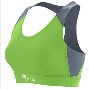 Sujetador deportivo de spandex para mujer, personalizado, al por mayor, cómodo, de alto soporte, sin costuras, con espalda cruzada y almohadillas extraíbles, de secado rápido. - Product Image 4
