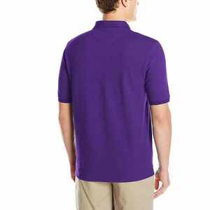Camisetas Polo para Hombre, Casuales, Transpirables, Nueva Moda Deportiva, Manga Corta, Algodón, Tallas Grandes, Color Morado - Product Image 3