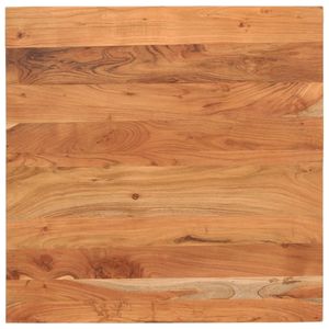 Plateau de table à manger carré en bois d'acacia massif 27,6"x27,6"x1,5" (seul le plateau) - Product Image 1