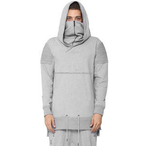 Sweat à capuche Ninja léger et surdimensionné, style streetwear, avec fermeture éclair, pour l'hiver, logo personnalisé, respirant, cagoule - Product Image 4