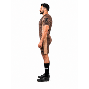 Tenue d'équipe de compétition personnalisée pour hommes - Uniforme de football américain en polyester et élasthanne, coupe professionnelle, maillot de sport à drapeau, 5XL, OEM disponible - Product Image 3