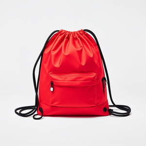 Wholesale Durable Cotton <b>Drawstring</b> <b>Backpack</b> for Sports and Gym with Custom Logo Print - Product Image 2