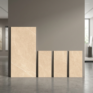 Carreaux de porcelaine lumineux gris opale 800x1600mm, texture solide, surface grise élégante pour l'hôtellerie de luxe, salle de bain extérieure, hall - Product Image 4