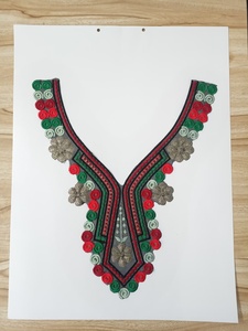 Patchs de col ronds brodés sur mesure avec sequins pour vêtements féminins et tenues de soirée - Vêtements de marque de haute qualité - Product Image 6