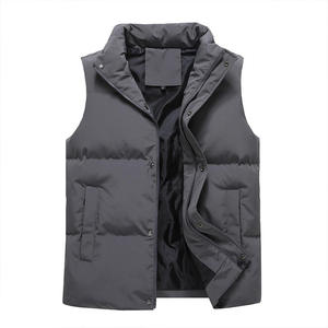 Mens Puffer Vest Premium Zip <b>Quilted</b> Bodywarmer Custom Logo Private Label OEM Wholesale USA Waterproof 500g Clothing Collection - Product Image 3
