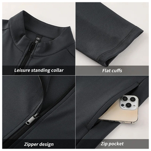 เสื้อแจ็คเก็ตกันลมแบบมีฮู้ดสำหรับออกกำลังกาย เนื้อผ้าเคลือบอย่างดี ทนทาน ยืดหยุ่น สวมใส่สบาย คุณภาพสูง เหมาะสำหรับเล่นกีฬา - Product Image 3