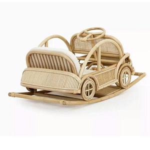 Poussette en rotin pour poupée, chariot tendance en jacinthe d'eau pour enfants, jouets personnalisés en rotin pour enfants, prix de gros, fabriqué au Vietnam - Product Image 5