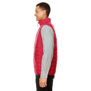 Logo personnalisé mode hiver chaud fermeture éclair sans manches veste rouge matelassé vers le bas imperméable hommes gilets avec personnaliser multi couleurs - Product Image 6