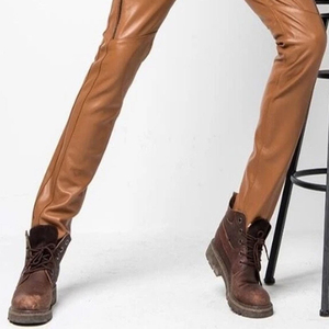 Pantalones de Cuero de Alta Calidad para Hombre, Hechos en Fábrica con Cuero de la Mejor Calidad, Venta Caliente, Logotipo OEM - Product Image 5