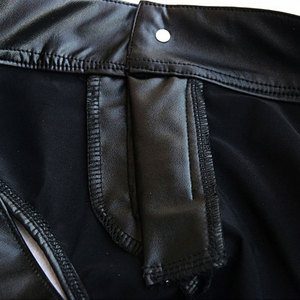 Calzoncillos bóxer de cintura media para hombre, de piel sintética suave, sexys, ecológicos, de piel vegana, personalizables - Product Image 5