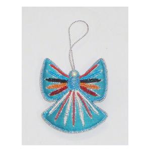 Adorno de Mariposa con Cuentas de Lujo – Bordado Zari Hecho a Mano para Decoración Elegante y Regalos de Alta Costura - Product Image 2