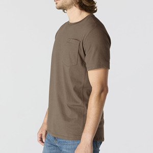 เสื้อยืดบุรุษสั่งทำเสื้อยืดเปล่าคุณภาพหรูหราตัวโคร่งขายส่งเนื้อผ้าหนาพิเศษคอผ้าริบเลียนแบบผ้าฝ้ายแท้100% สำหรับผู้ชาย - Product Image 4