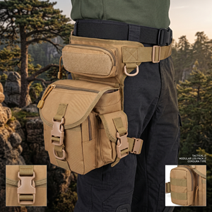 <span class=keywords><strong>Sac</strong></span> tactique de cuisse imperméable en Oxford, pochette de taille pour randonnée en plein air, moto, <span class=keywords><strong>sac</strong></span> EDC, logo personnalisé OEM - Product Image 1