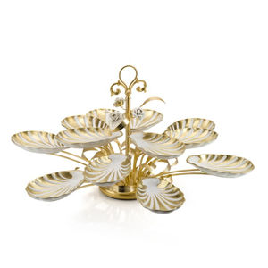 Centro de mesa de lujo para servir comida, de metal de primera calidad, chapado en oro de alta gama, el más vendido para el hogar y hoteles, al precio más bajo. - Product Image 2