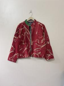 Chaqueta Bordada Kantha Vintage Hecha a Mano de Algodón para Mujer, Chaqueta Reversible - Product Image 3